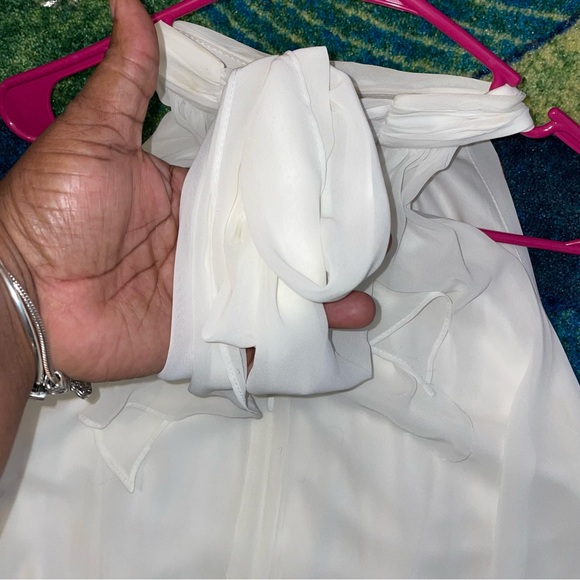 MSK HALTER WHITE JUMPSUIT MEDIUM - Picture 8 of 9